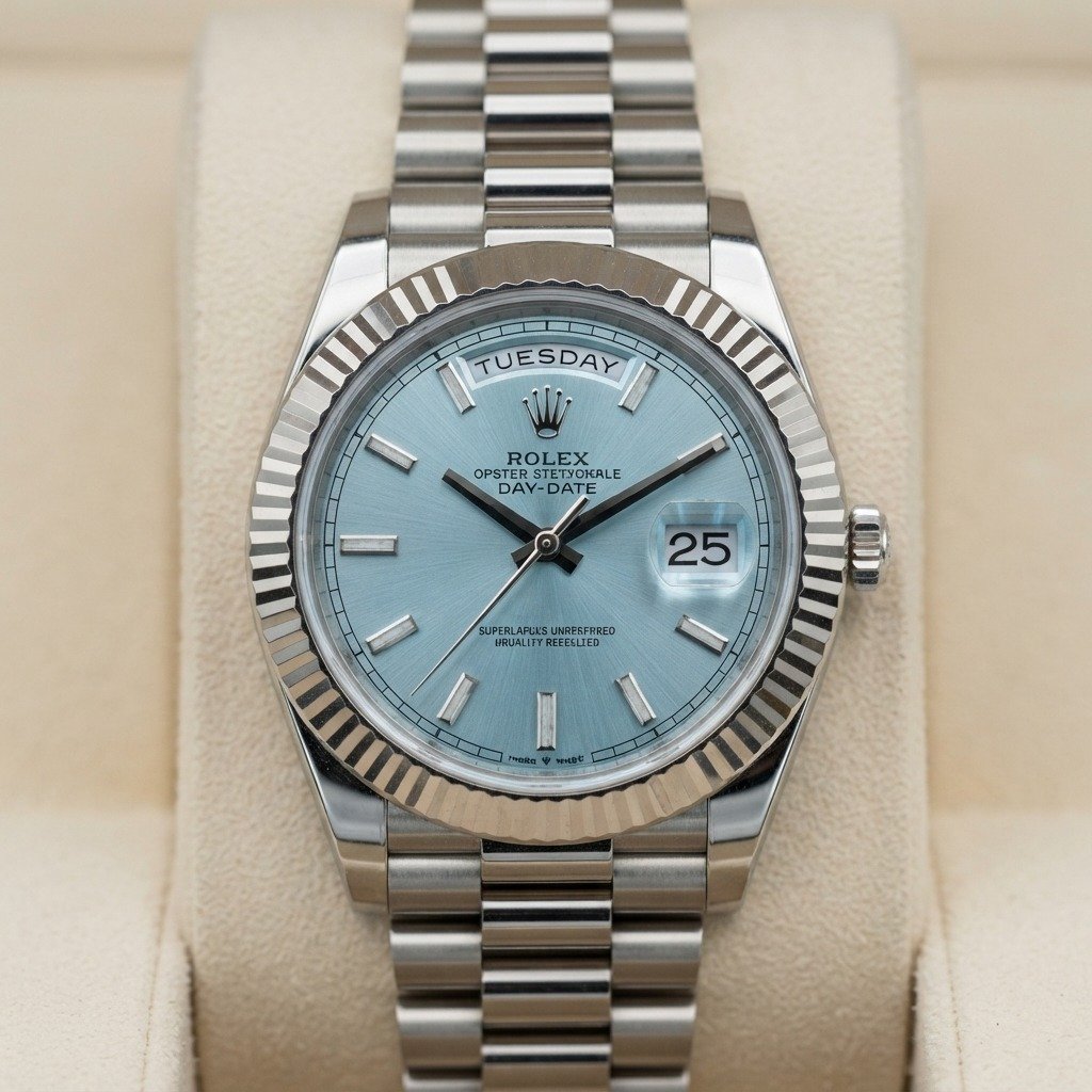 Rolex Day-Date Style Ice Blue Dial
